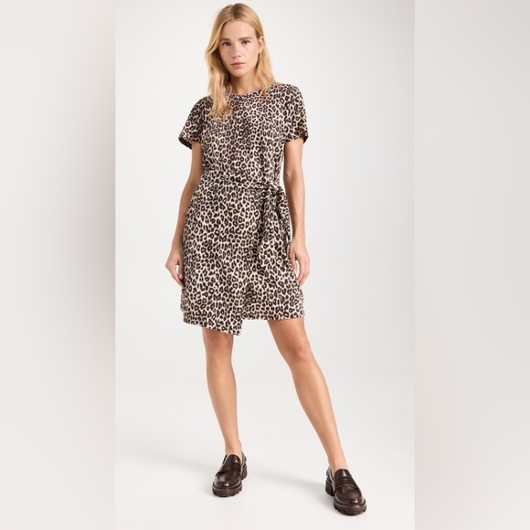 Rails Edie Side Leopard Short Dress in Nala - Picture 4 of 9